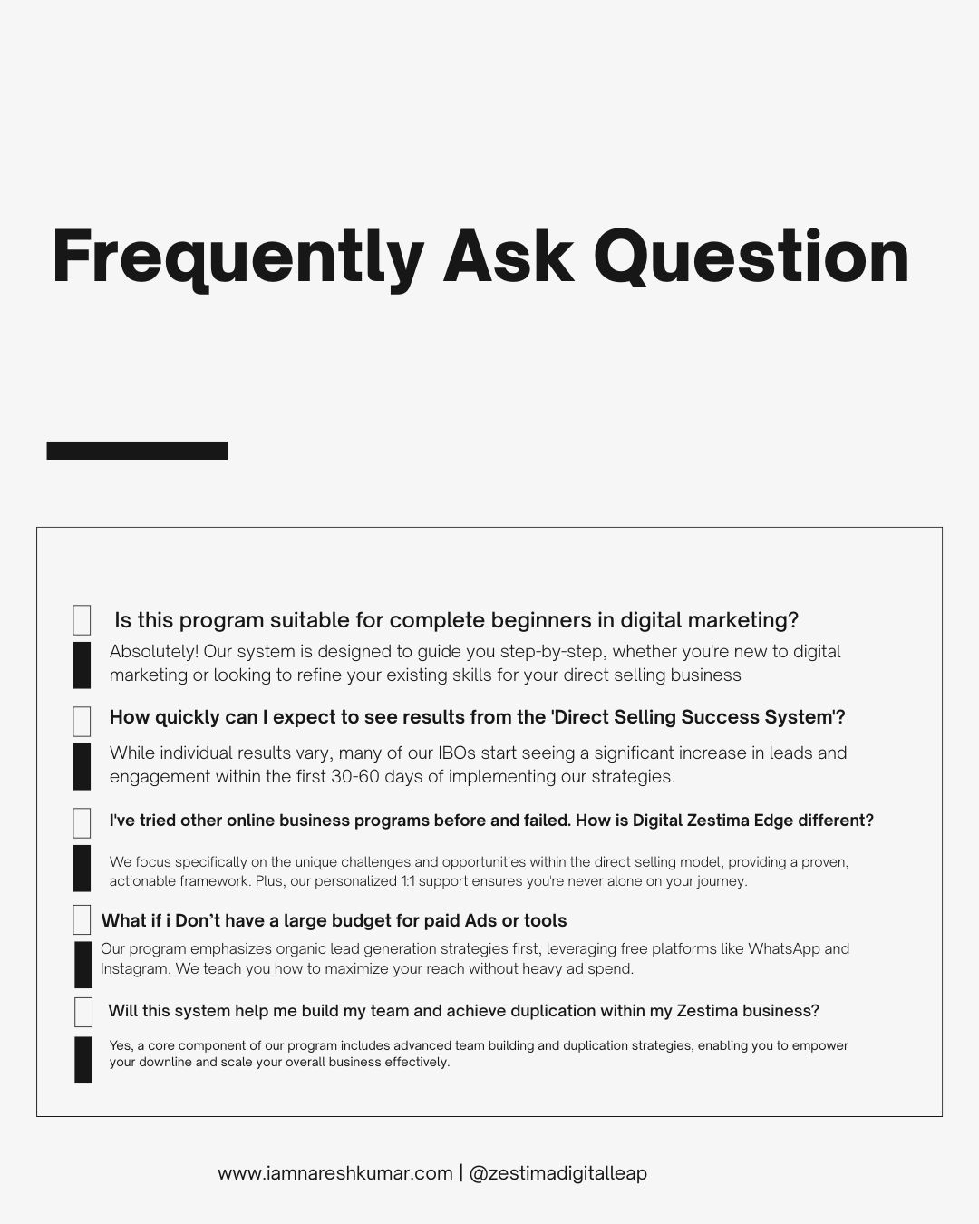 frequently asked questions