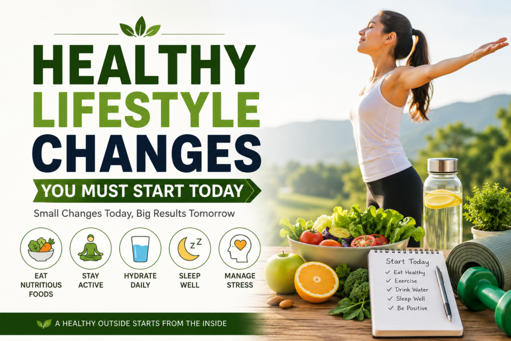 healthy lifestyle changes you must start today