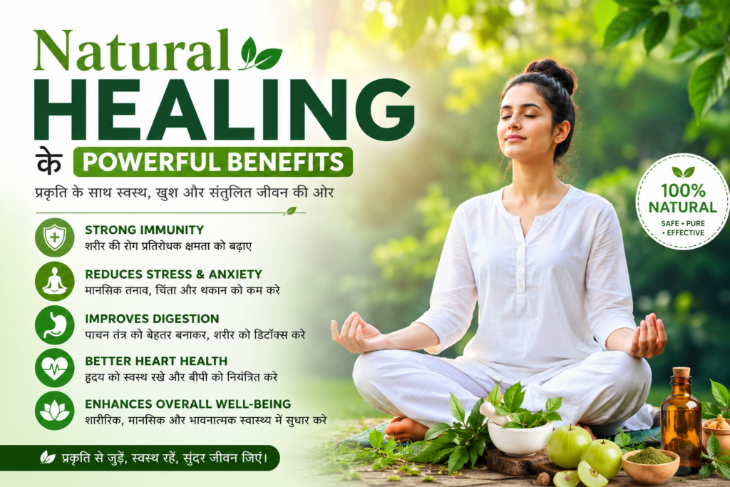 natural healing के powerful benefits